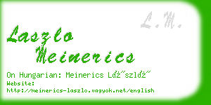 laszlo meinerics business card